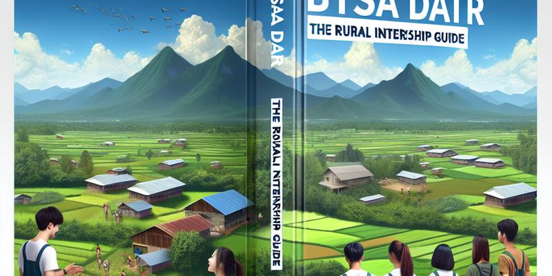 BTSA DATR : Le Guide des Stages en Milieu Rural